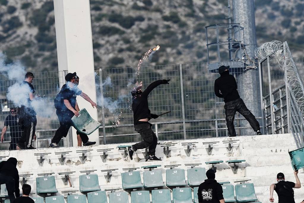 Αποτέλεσμα εικόνας για επεισοδια παοκ αεκ